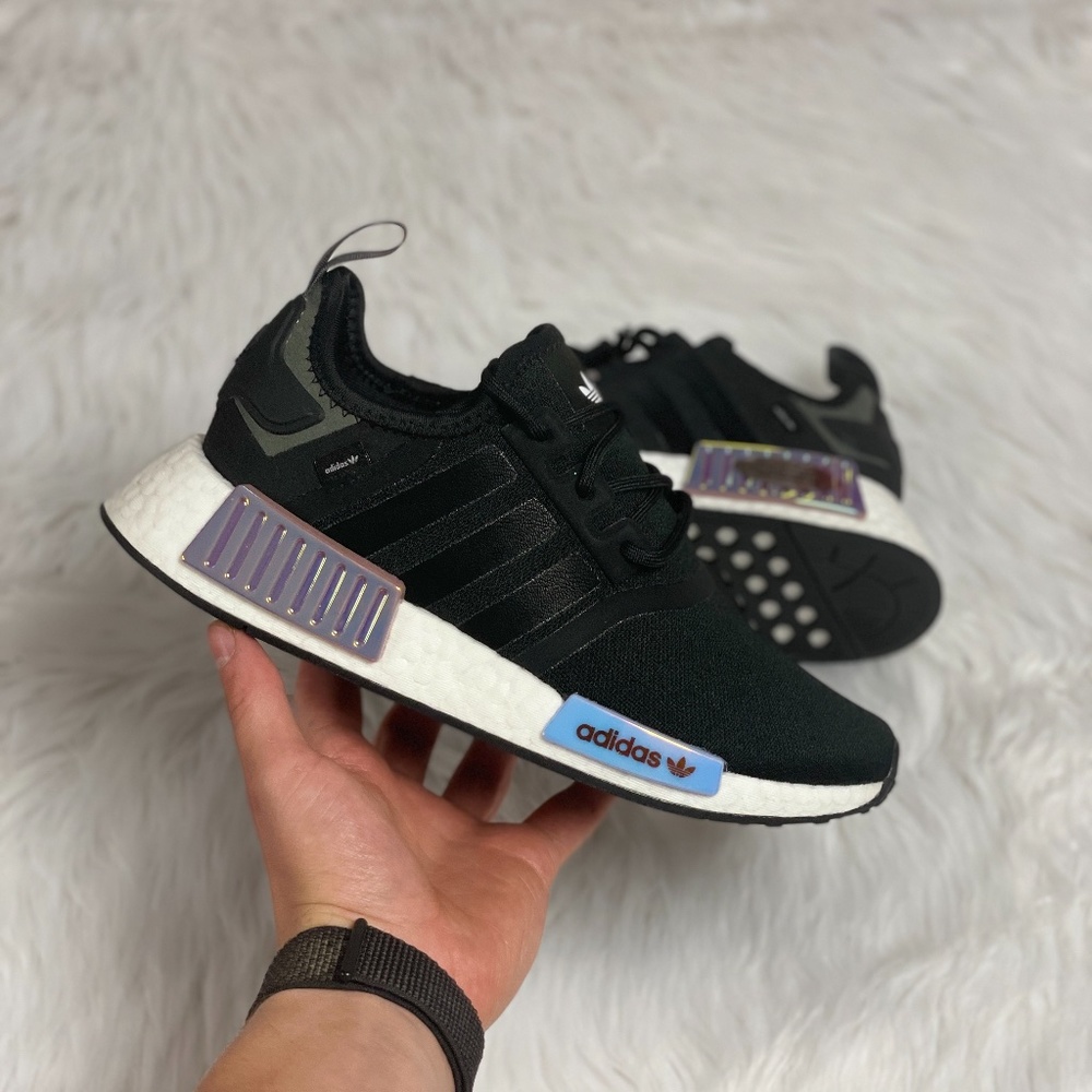 Adidas Originals NMD R1 Low Womens Running Shoes Black White GY8537